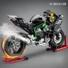 Electric spray 1:6 Kawasaki H2R motorcycle model 