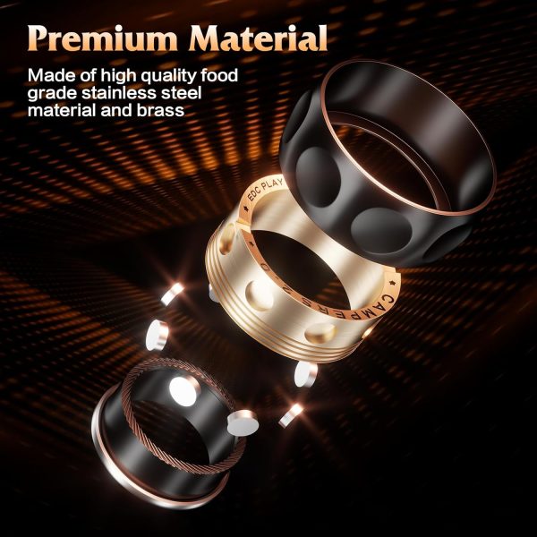 RelaxiSpin Rings Metal Fidget Toy